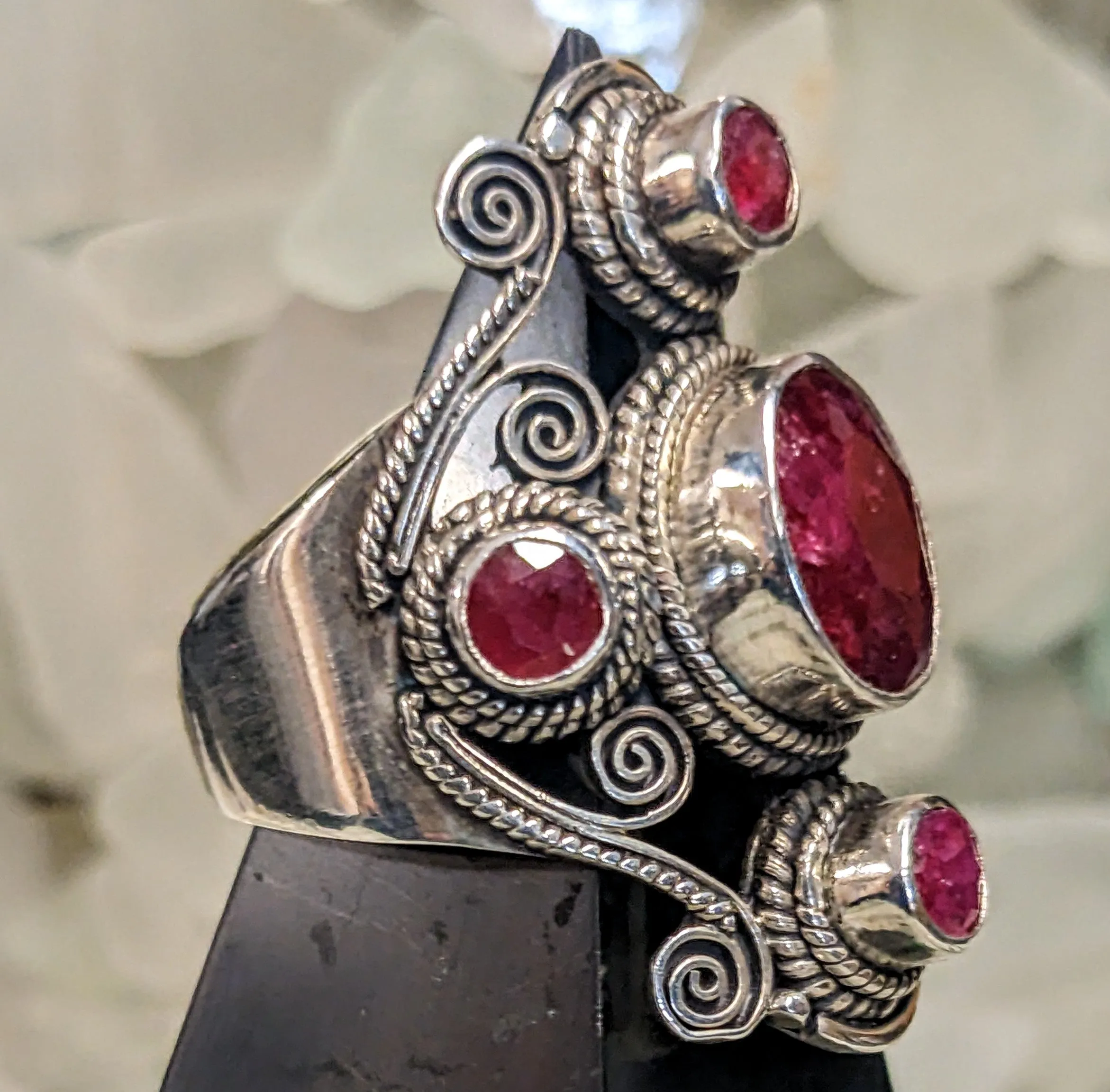 Exquisitely Detailed Ruby Ring