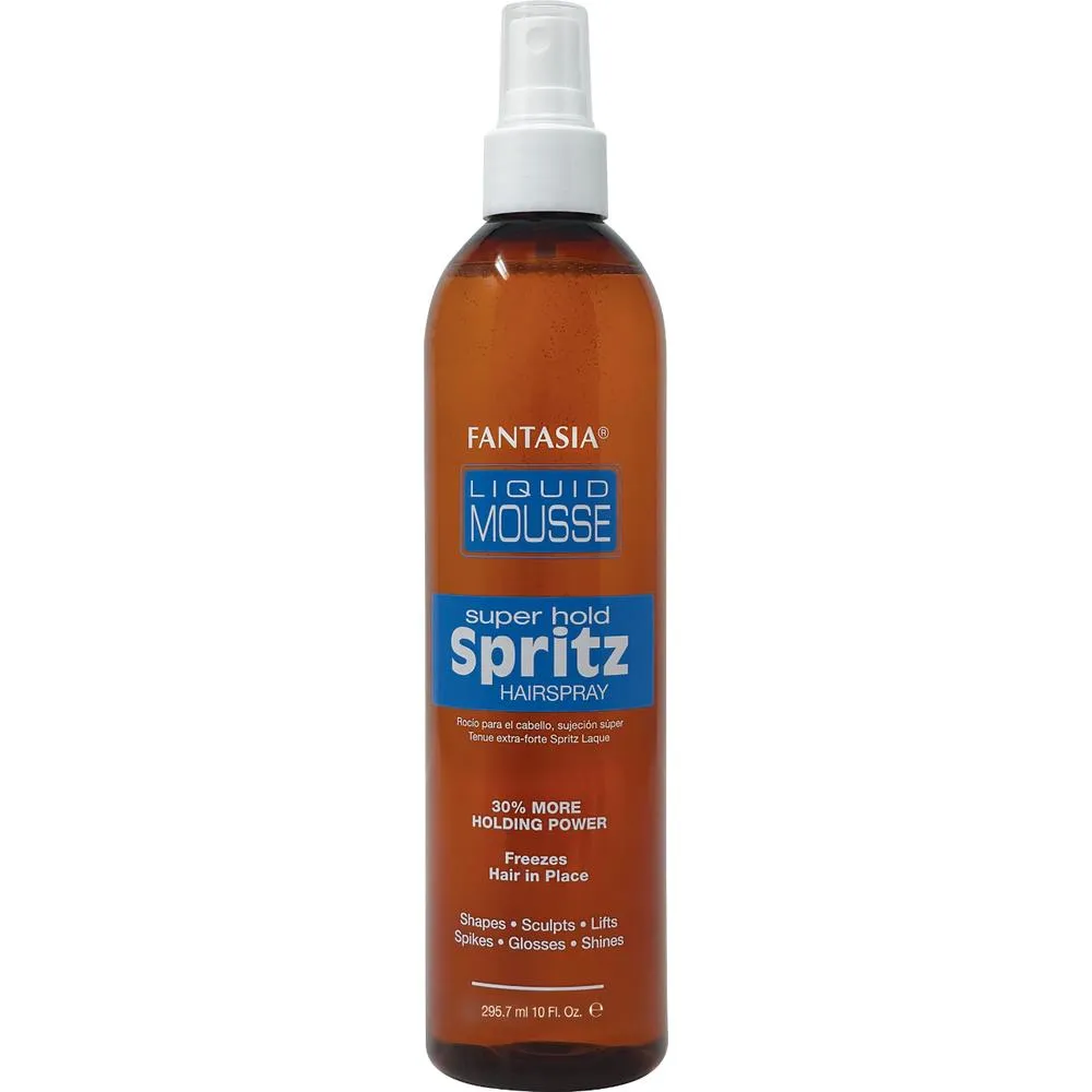 Fantasia - Super Hold Spritz Hair Spray - Instantly Freezes Hair in Place to Keep Styles Looking Fresh / 10 oz. - 295 mL.