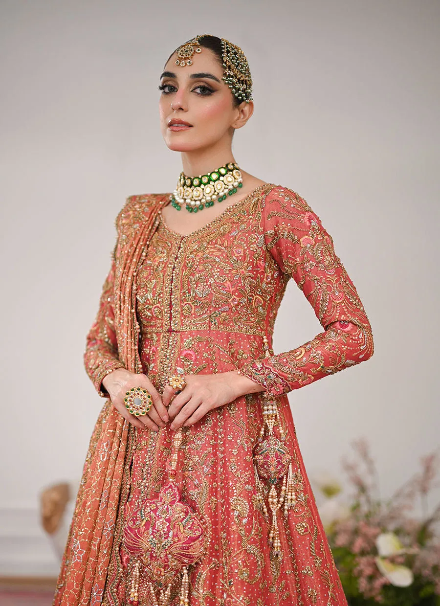 Farshi Lehenga Kameez Dupatta Pakistani Bridal Dress