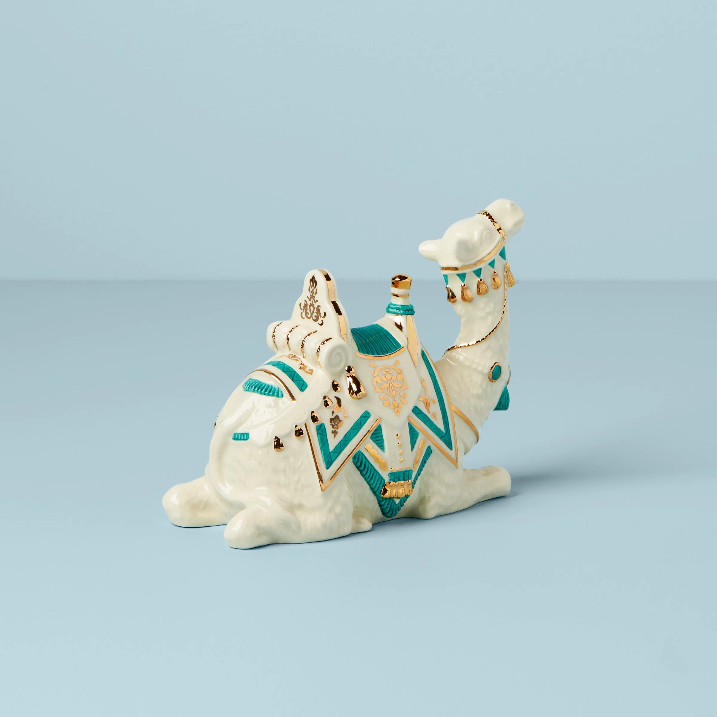 First Blessing Nativity Teal Camel Figurine
