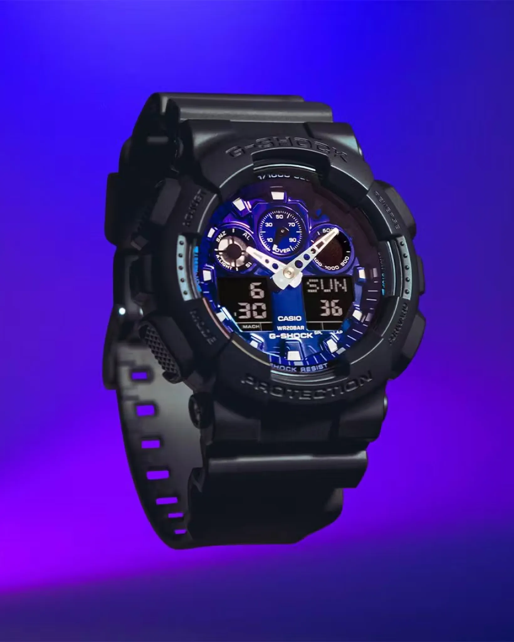 G-Shock GA100FL-1A Analog Digital Watch
