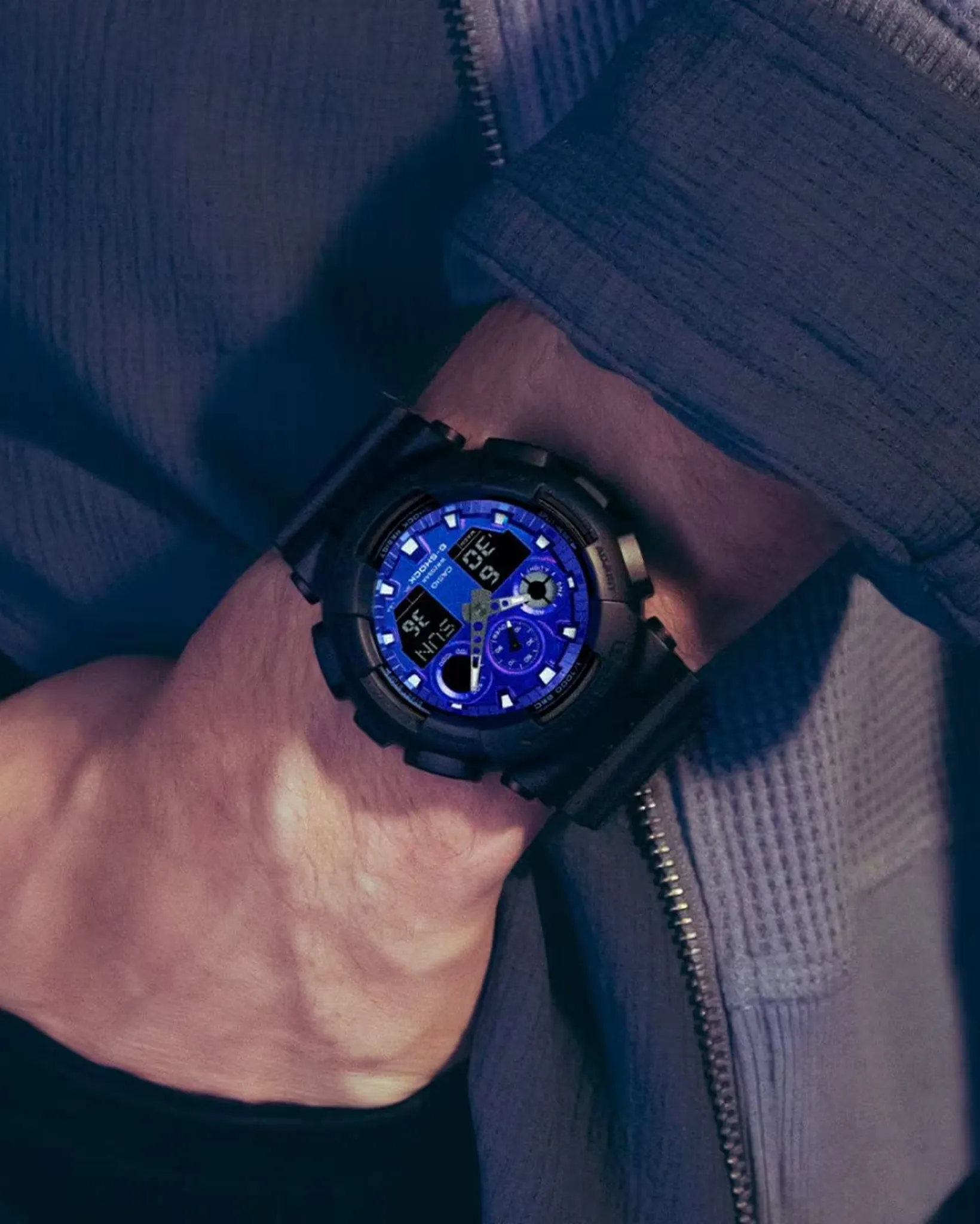 G-Shock GA100FL-1A Analog Digital Watch
