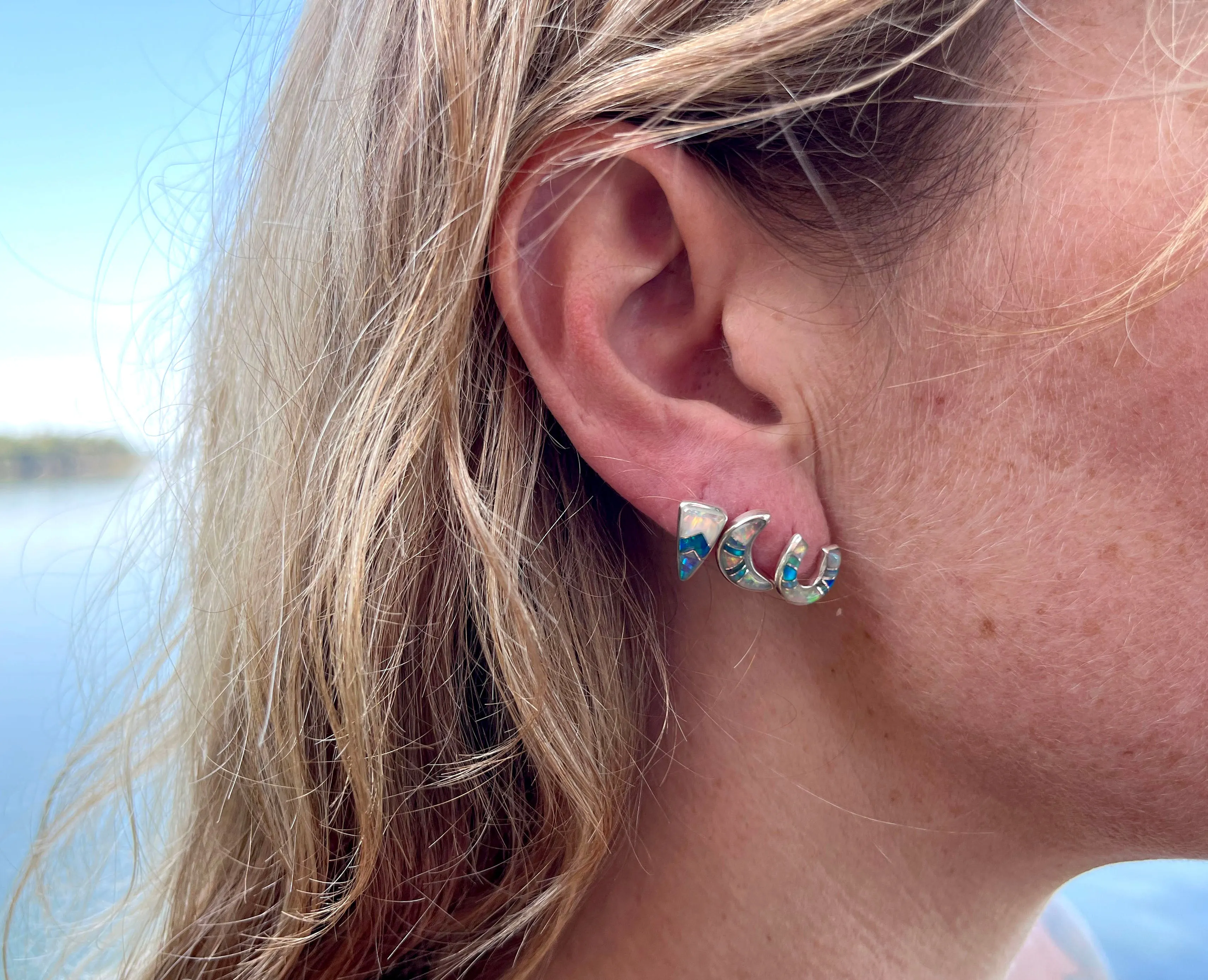 Geo Post Earring