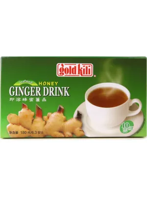 Gold Kili, Ginger Drink Instant Beverage, Honey, 10 Packets