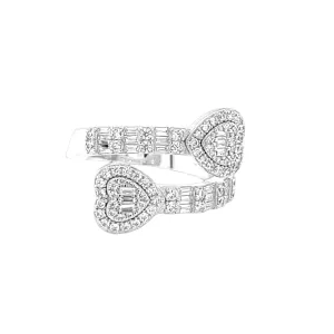 Golden Hearts Harmony Cubic Zirconia Ring - C103899