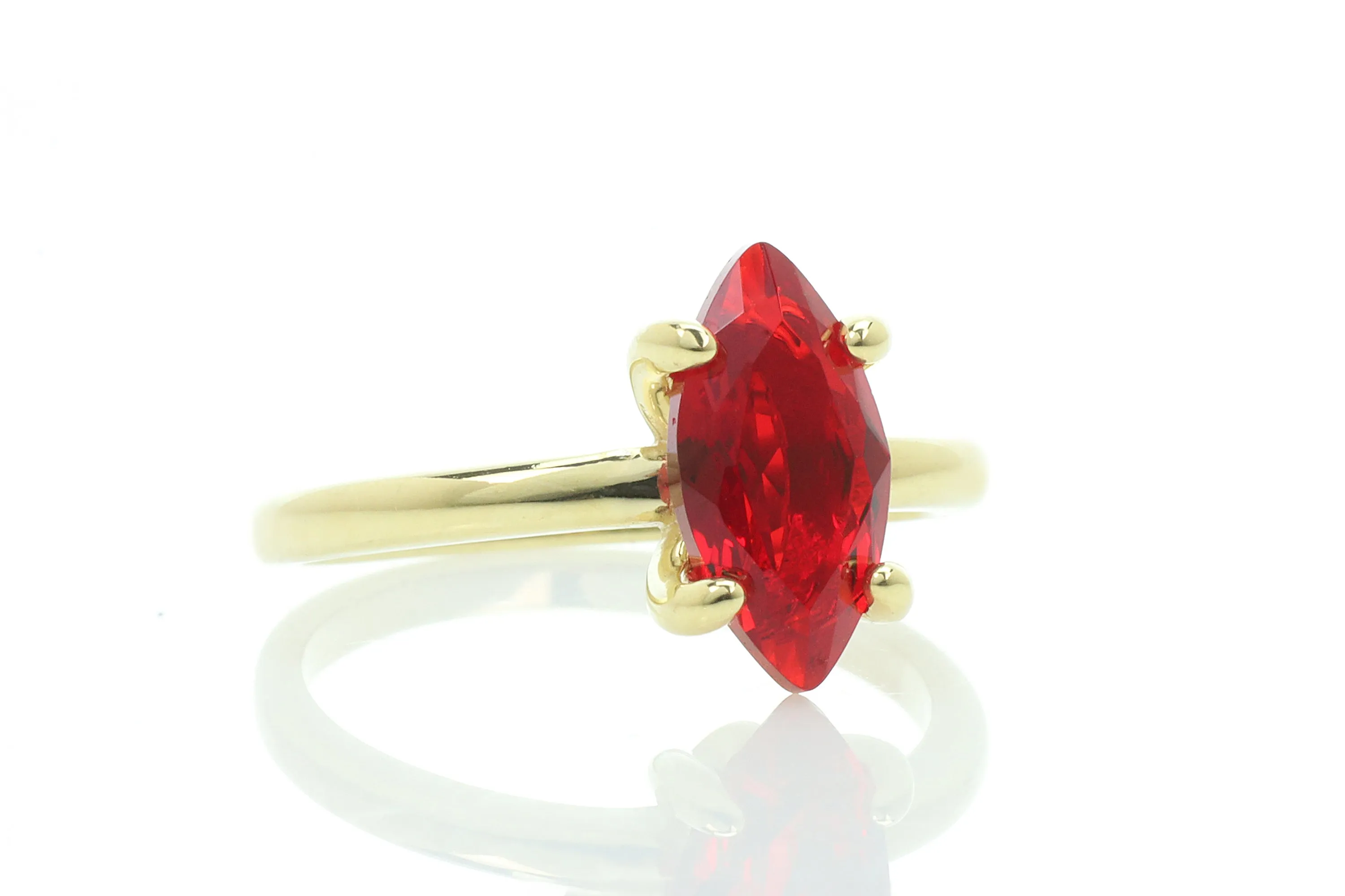 Gorgeous Ruby Gold Filled Ring