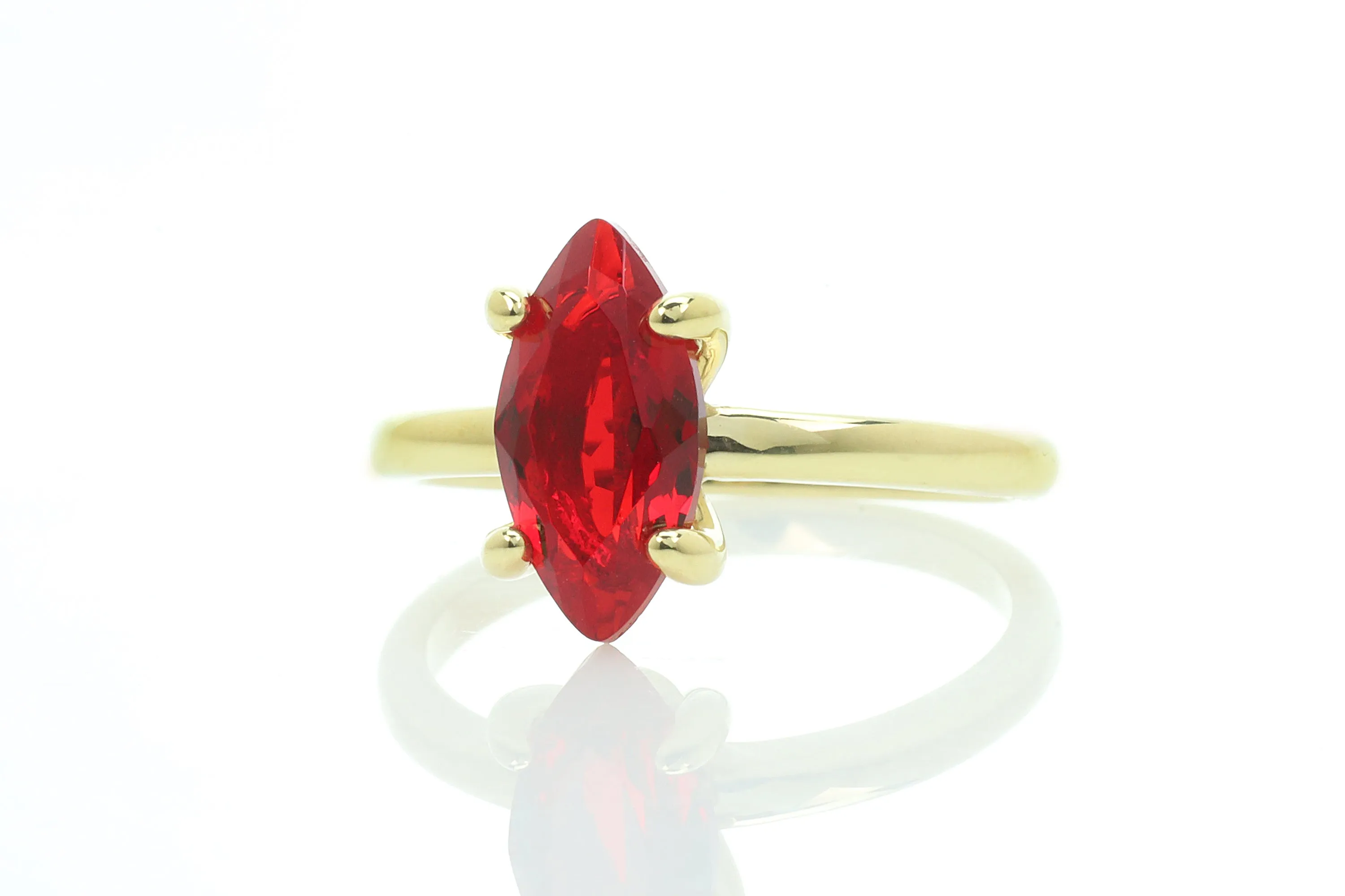 Gorgeous Ruby Gold Filled Ring