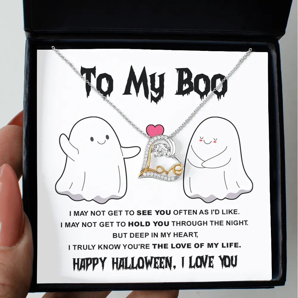 Halloween Gift - My Boo - Love Of Life - Love Dancing Necklace
