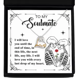 Halloween Gift - Soulmate End Of Time - Love Dancing Necklace