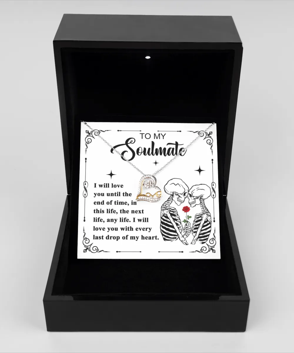 Halloween Gift - Soulmate End Of Time - Love Dancing Necklace