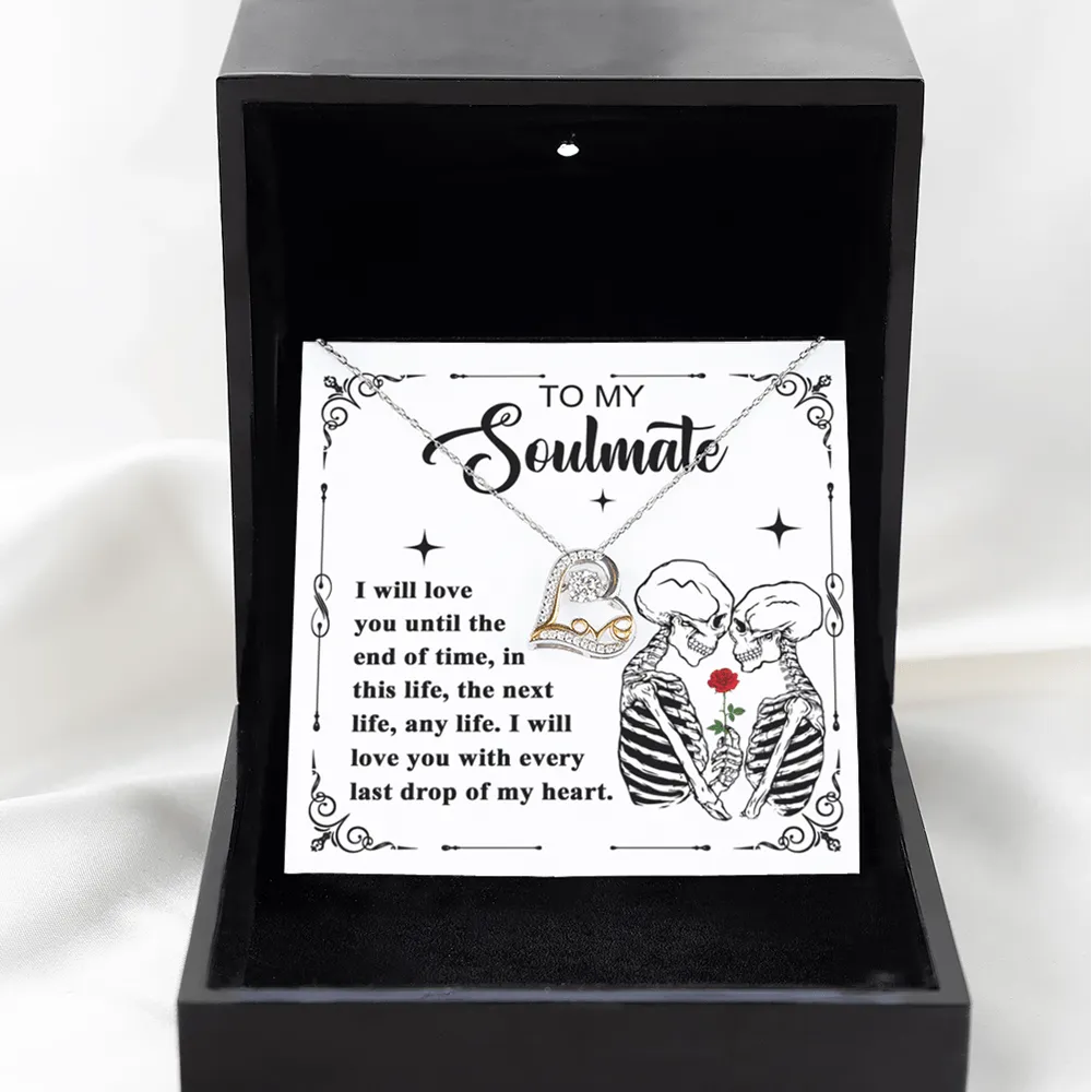 Halloween Gift - Soulmate End Of Time - Love Dancing Necklace