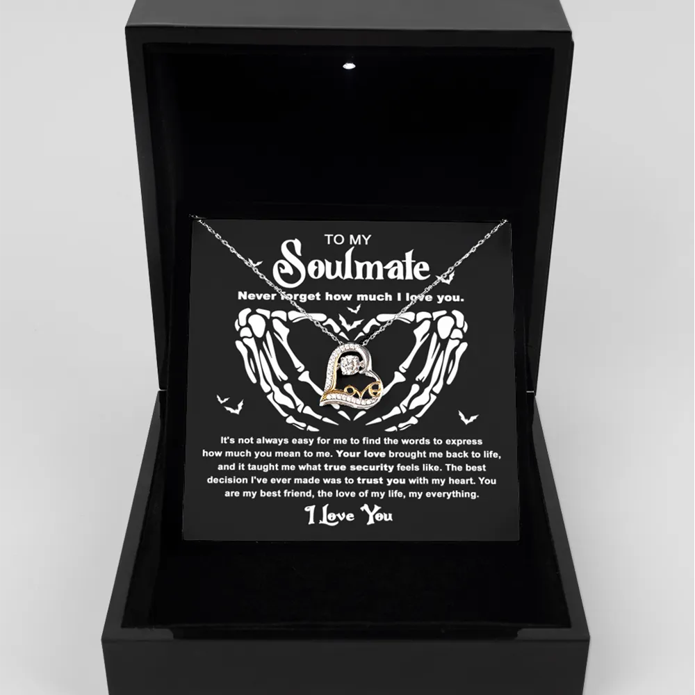 Halloween Gift - Soulmate - True Security - Love Dancing Necklace
