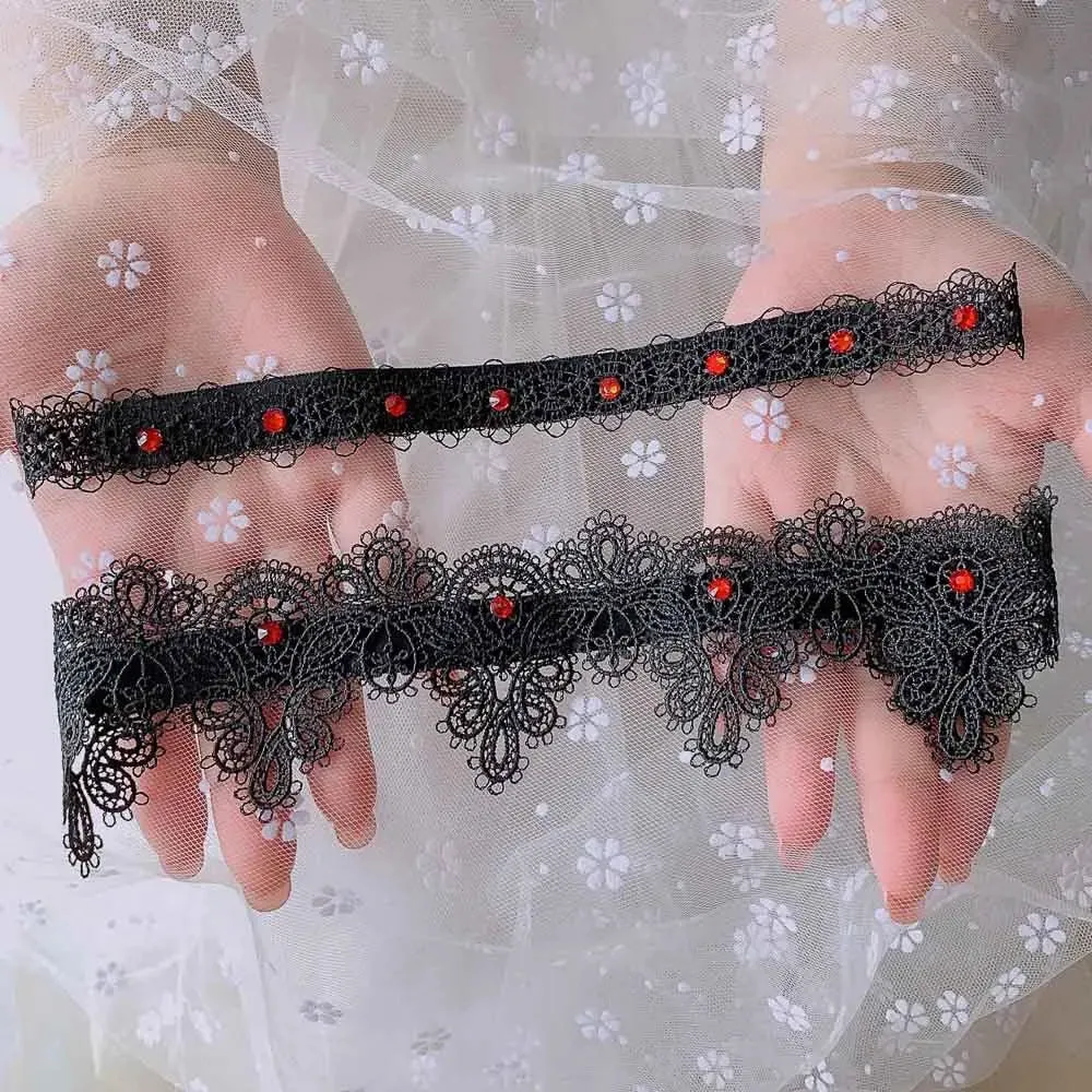 Hand-Embroidered Blue Rhinestone Lace Garter Belt for Wedding Bride, Sexy Thigh Ring & Cosplay