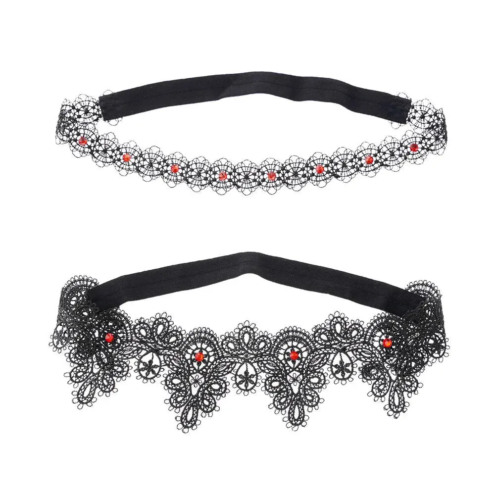 Hand-Embroidered Blue Rhinestone Lace Garter Belt for Wedding Bride, Sexy Thigh Ring & Cosplay