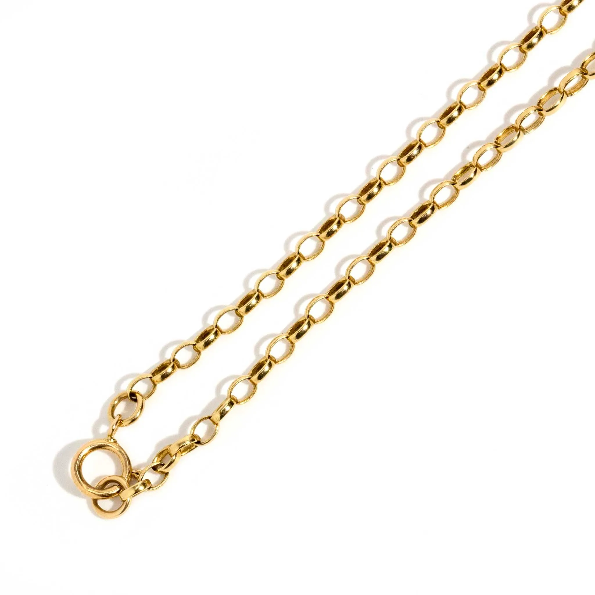 Hannah 1990s Crystal Opal Pendant & Chain 9ct Yellow Gold