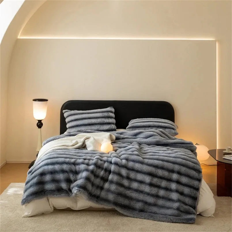 Harewood Faux Rabbit Fur Blanket