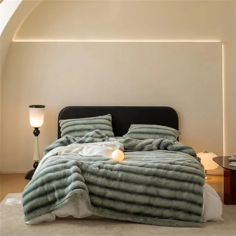 Harewood Faux Rabbit Fur Blanket