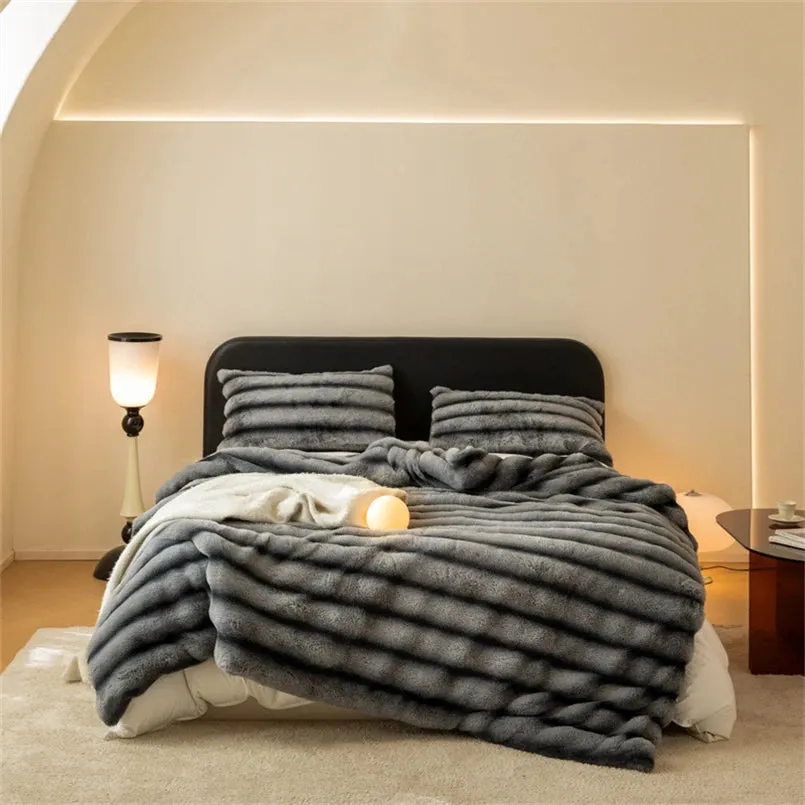 Harewood Faux Rabbit Fur Blanket