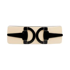 Horsebit Denise Large Ivory Hair Clip