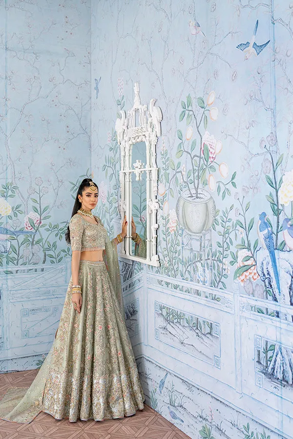 Indian Bridal Lehenga Choli and Dupatta Wedding Dress
