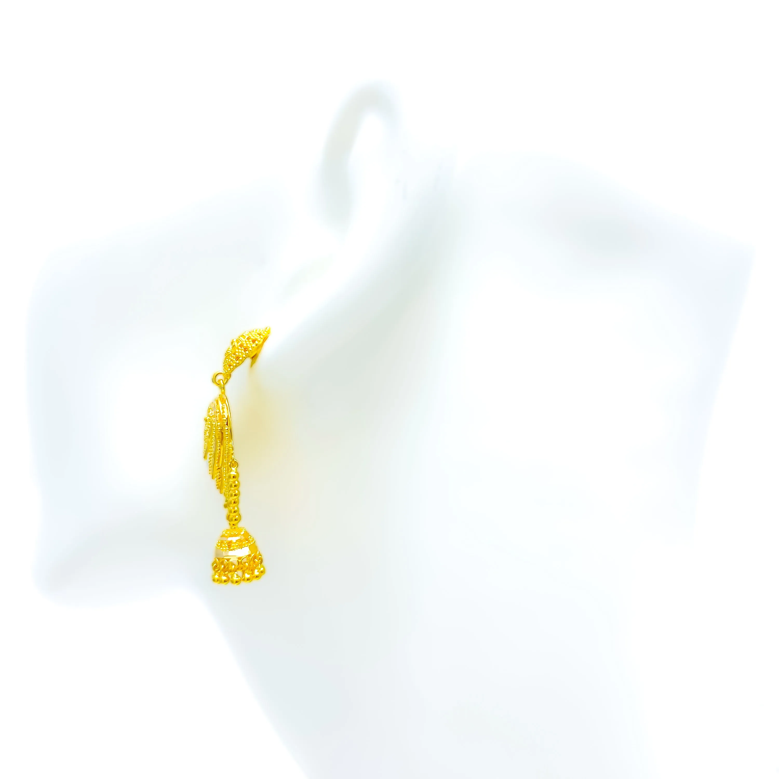 Intricate Regal 22k Gold Earrings