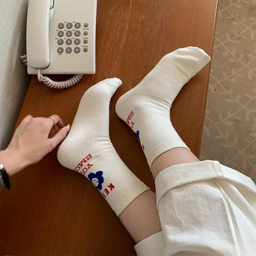 Japanese Floral Cotton Socks