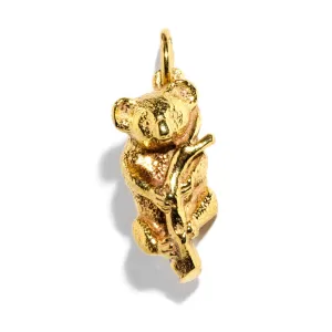Koala 1970s Pendant Charm 9ct Gold