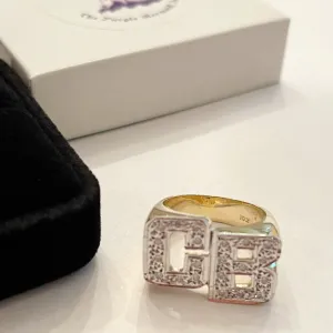 Large Block Diamond Initial Ring