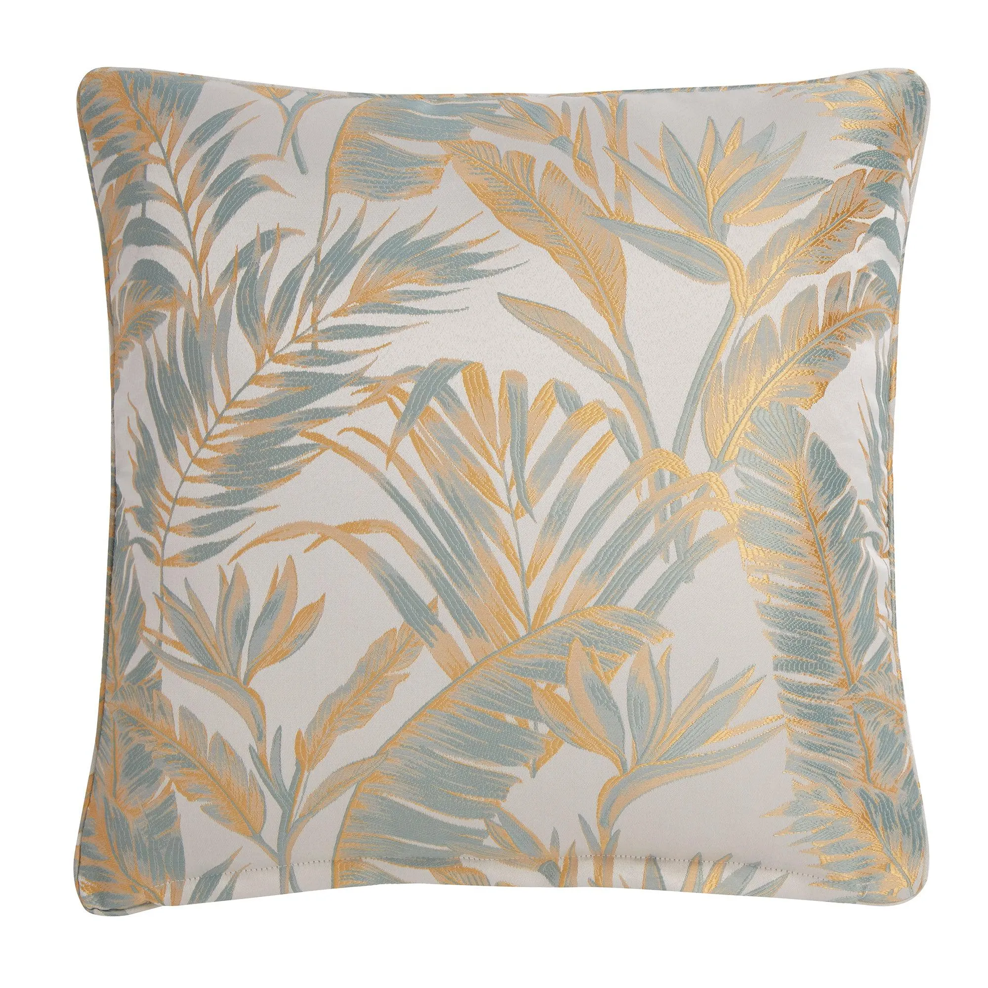 Laurence Llewelyn-Bowen Paradise Palm Cushion - Duck Egg