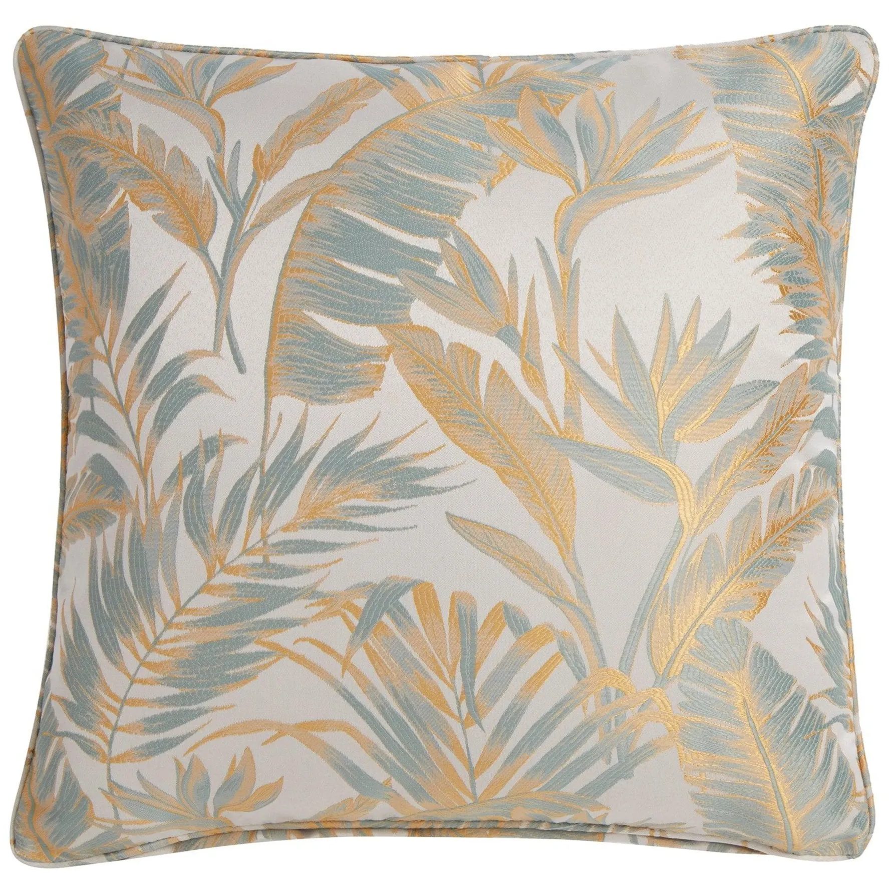 Laurence Llewelyn-Bowen Paradise Palm Cushion - Duck Egg