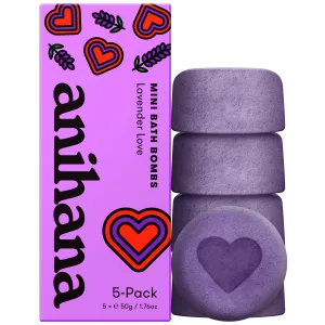 Lavender Love Mini Bath Bombs 5-Pack