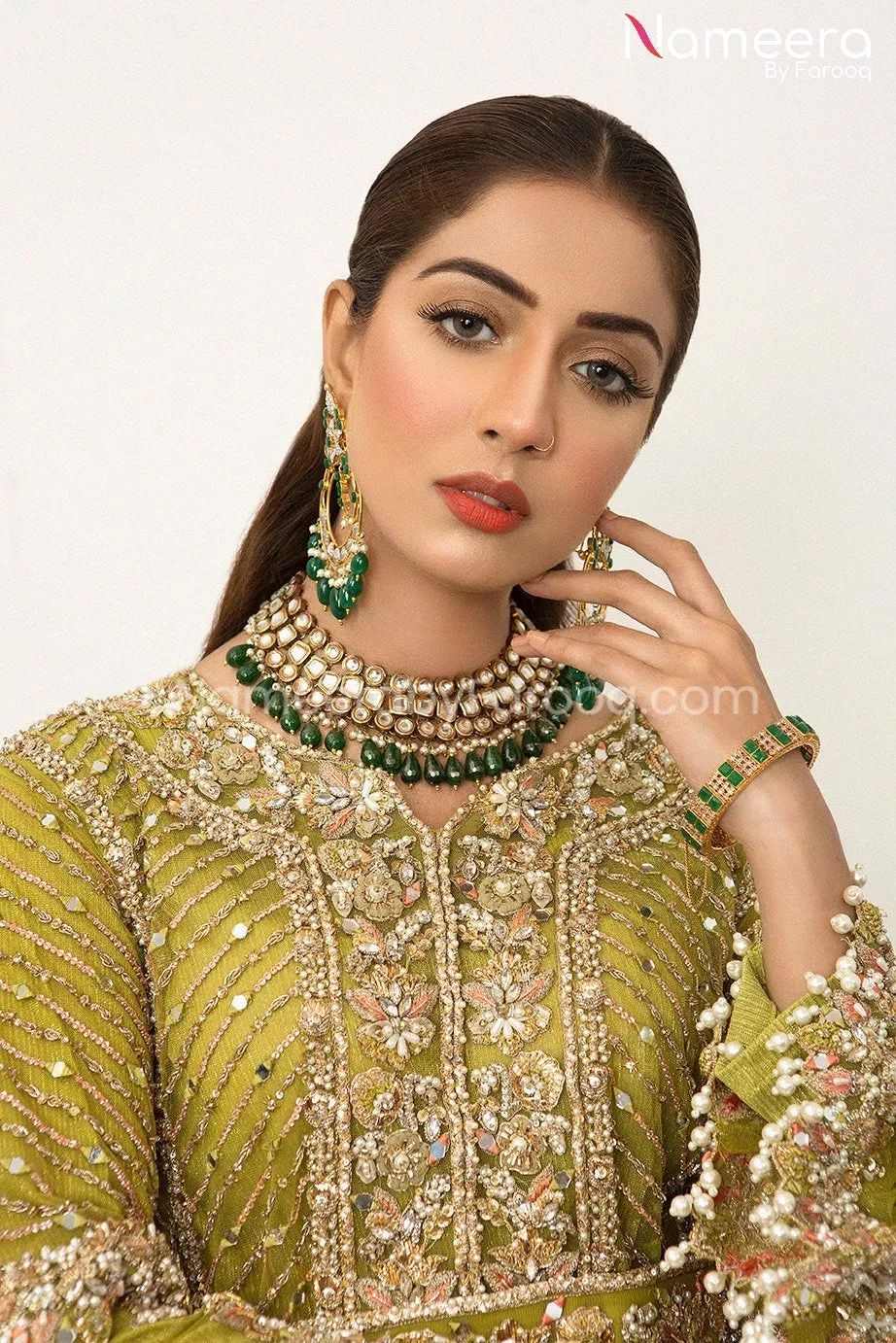 Lavish Pakistani Bridal Sharara Dress Online #BS96