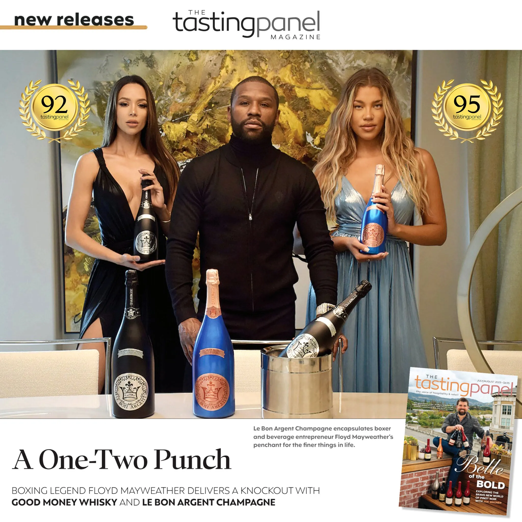 Le Bon Argent Rosé Champagne by Floyd Mayweather