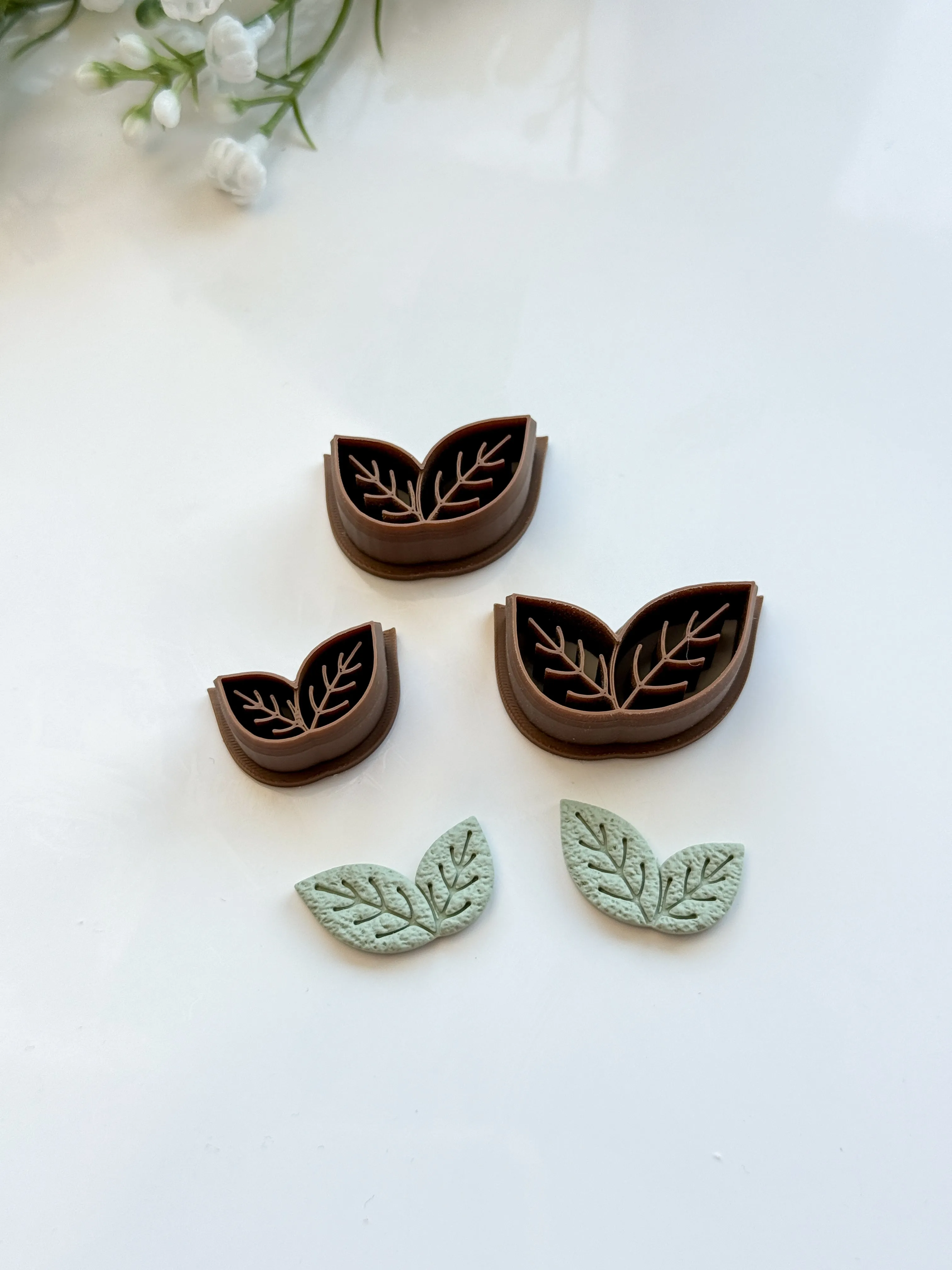 Leaves Detailed Polymer Clay Cutter
