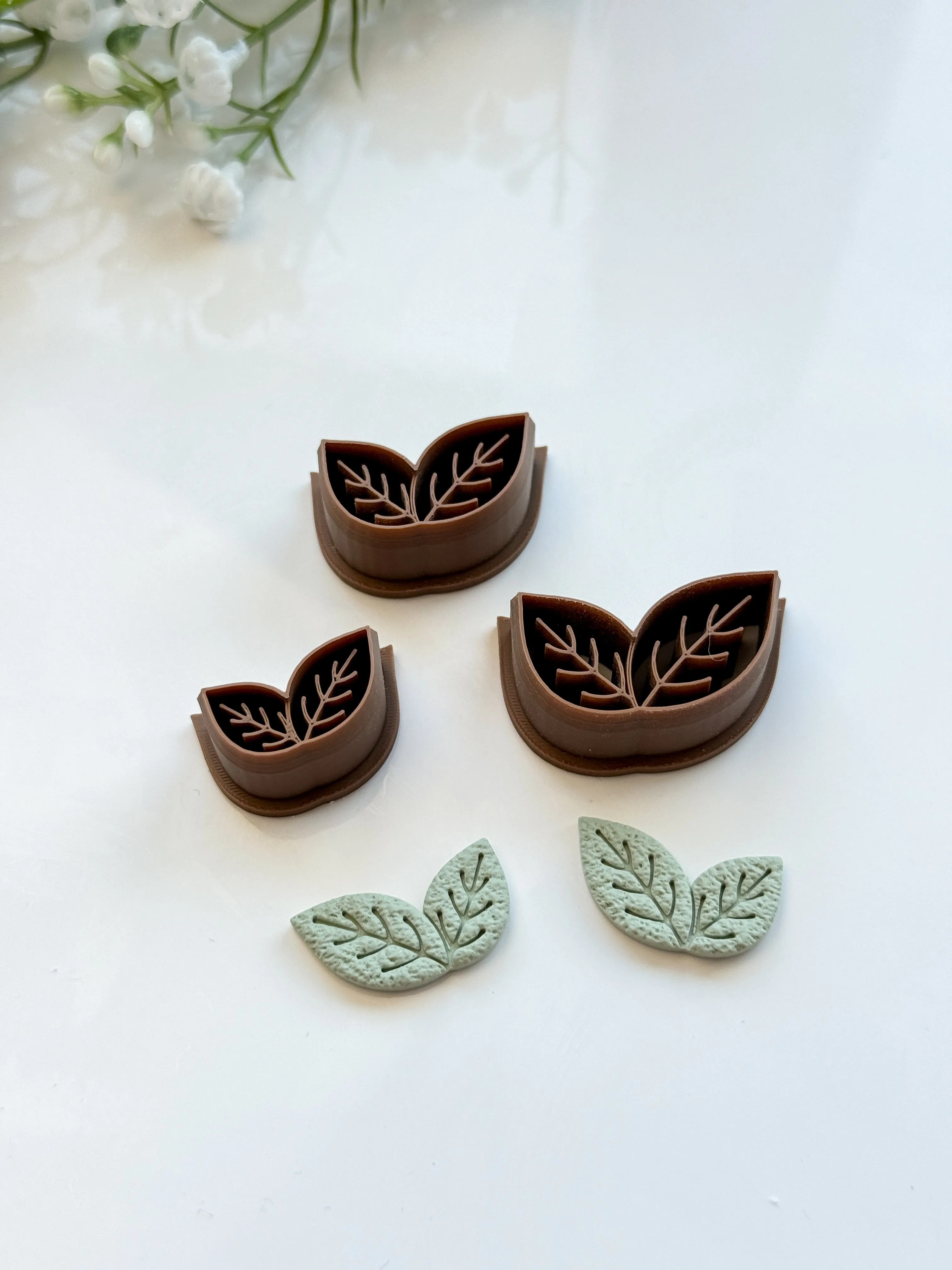 Leaves Detailed Polymer Clay Cutter