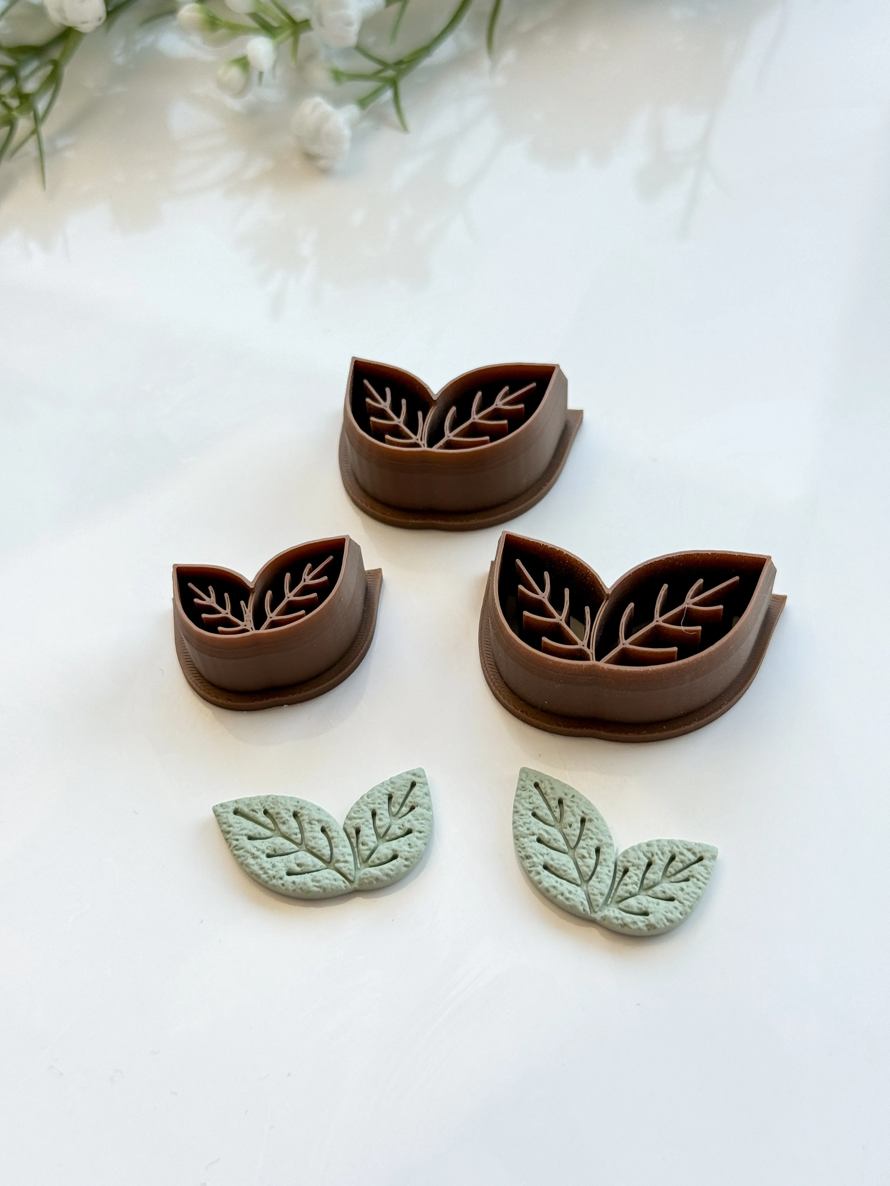Leaves Detailed Polymer Clay Cutter