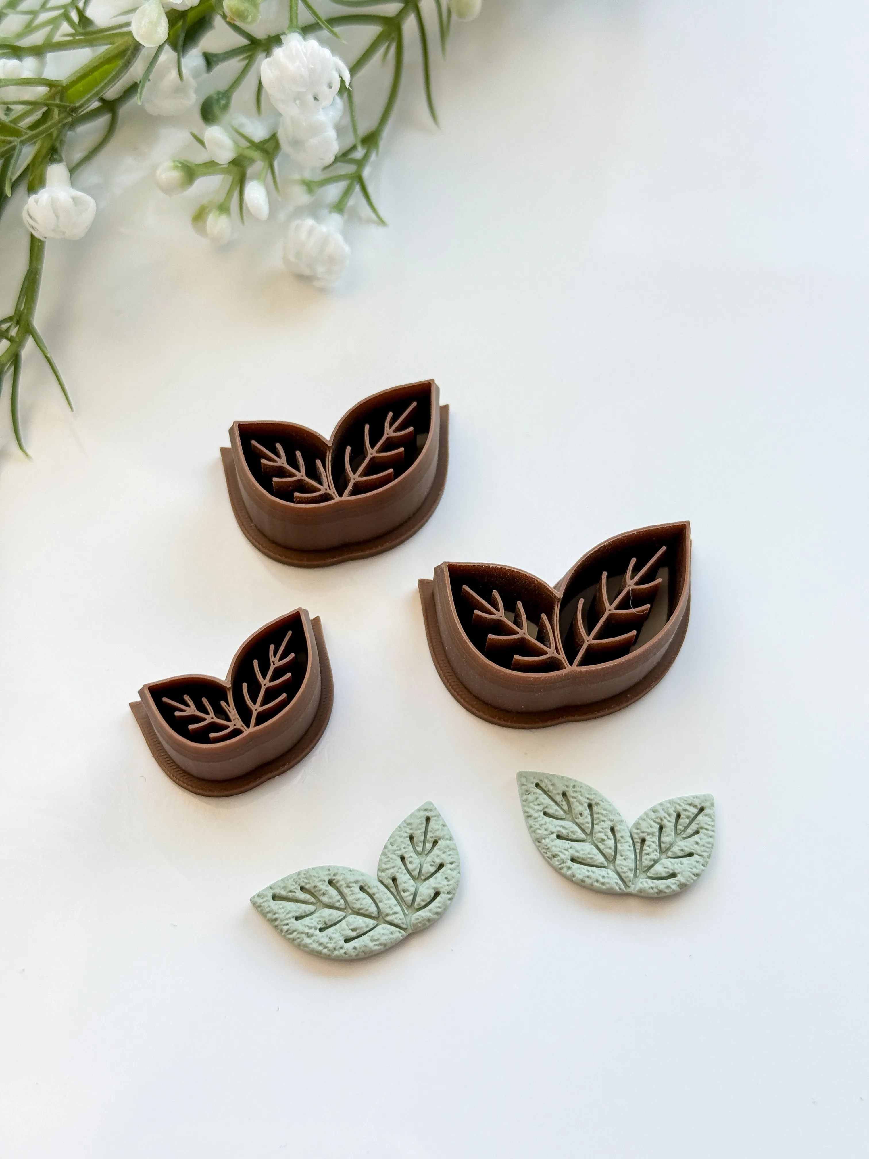 Leaves Detailed Polymer Clay Cutter