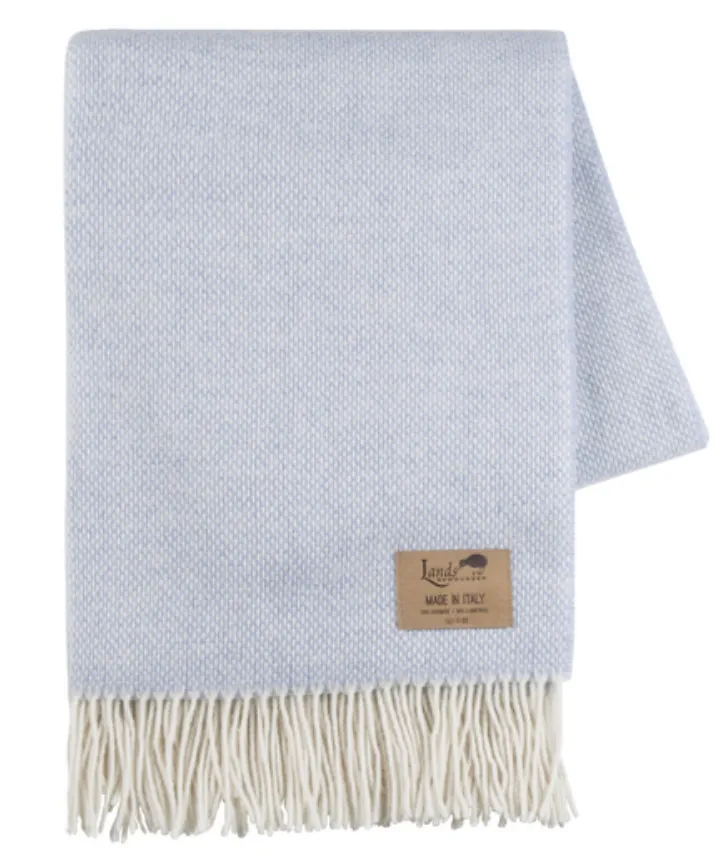 Light Blue Juno Cashmere Throw
