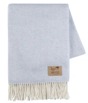 Light Blue Juno Cashmere Throw