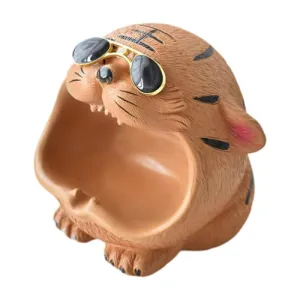LR Decor E-Shop Cartoon Animal Ashtray Ornament Home Decoration for Table Room Decor Desktop Yellow