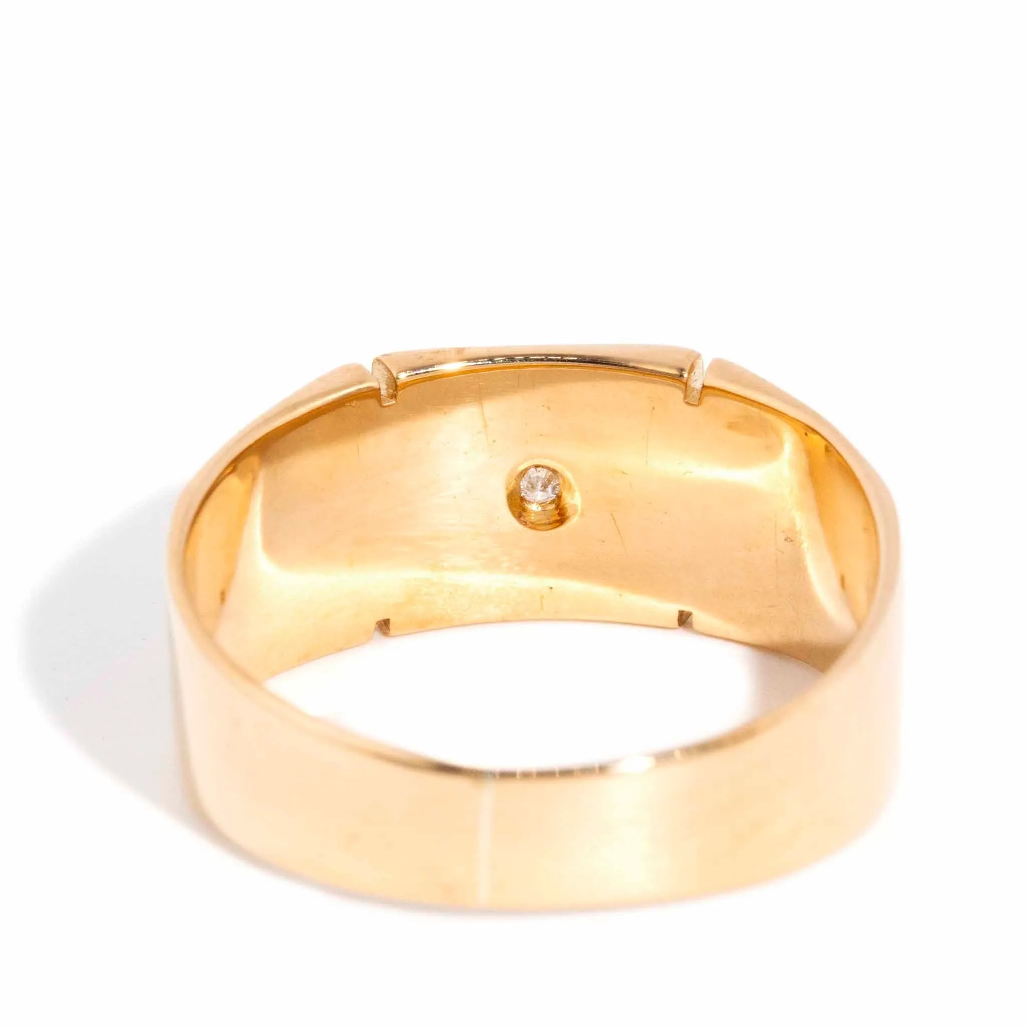 Mads 1850s Star Set Diamond Antique Ring 18ct Gold