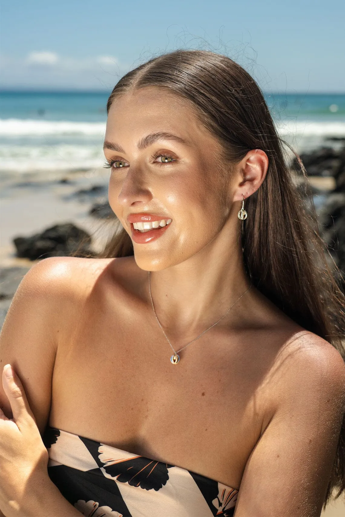 MAJESTY FRESHWATER PEARL PENDANT SILVER