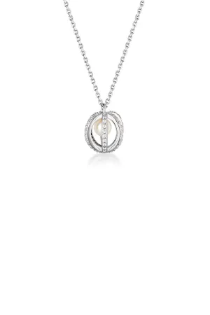 MAJESTY FRESHWATER PEARL PENDANT SILVER