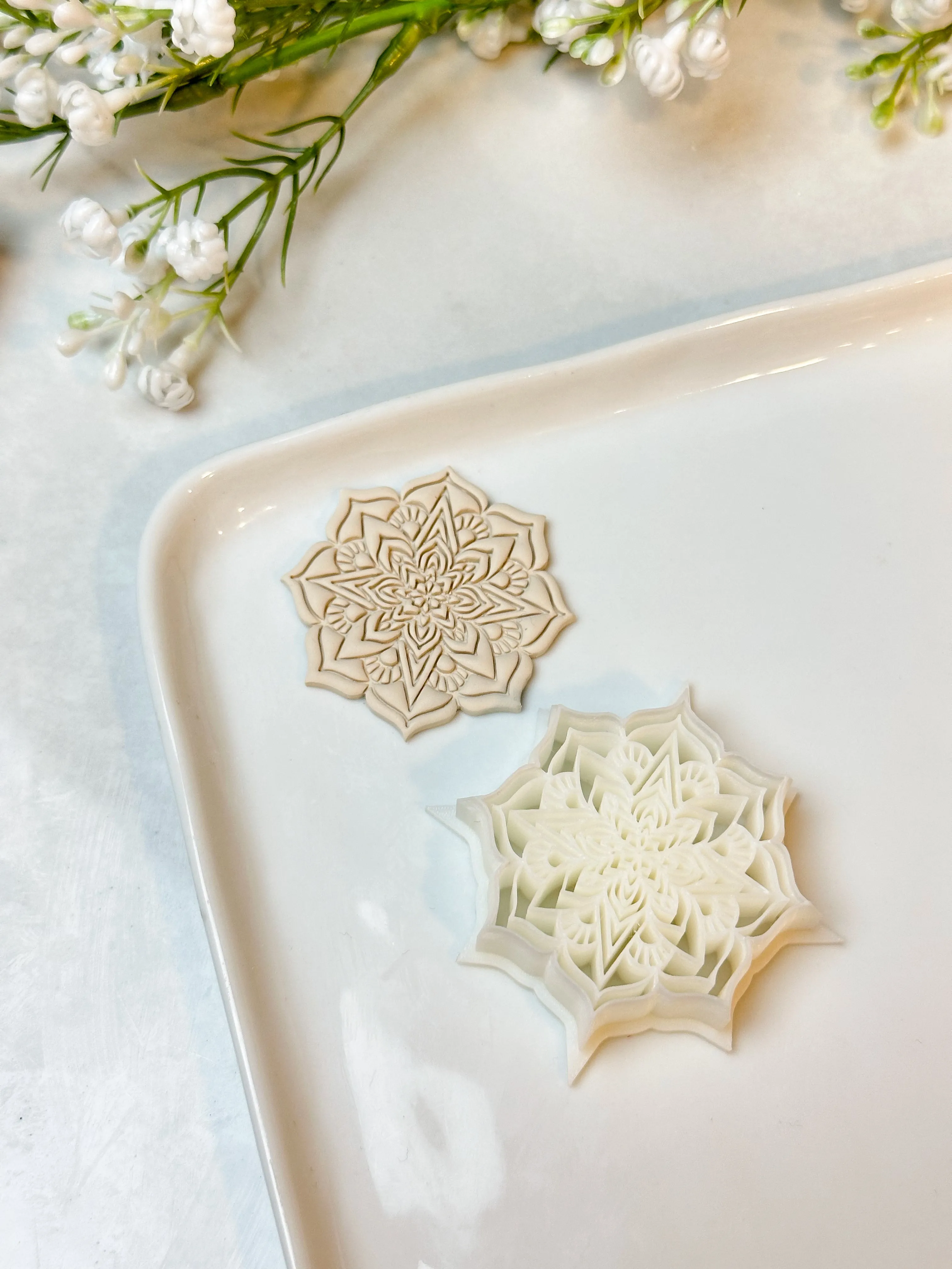 Mandala Detailed Polymer Clay Cutter