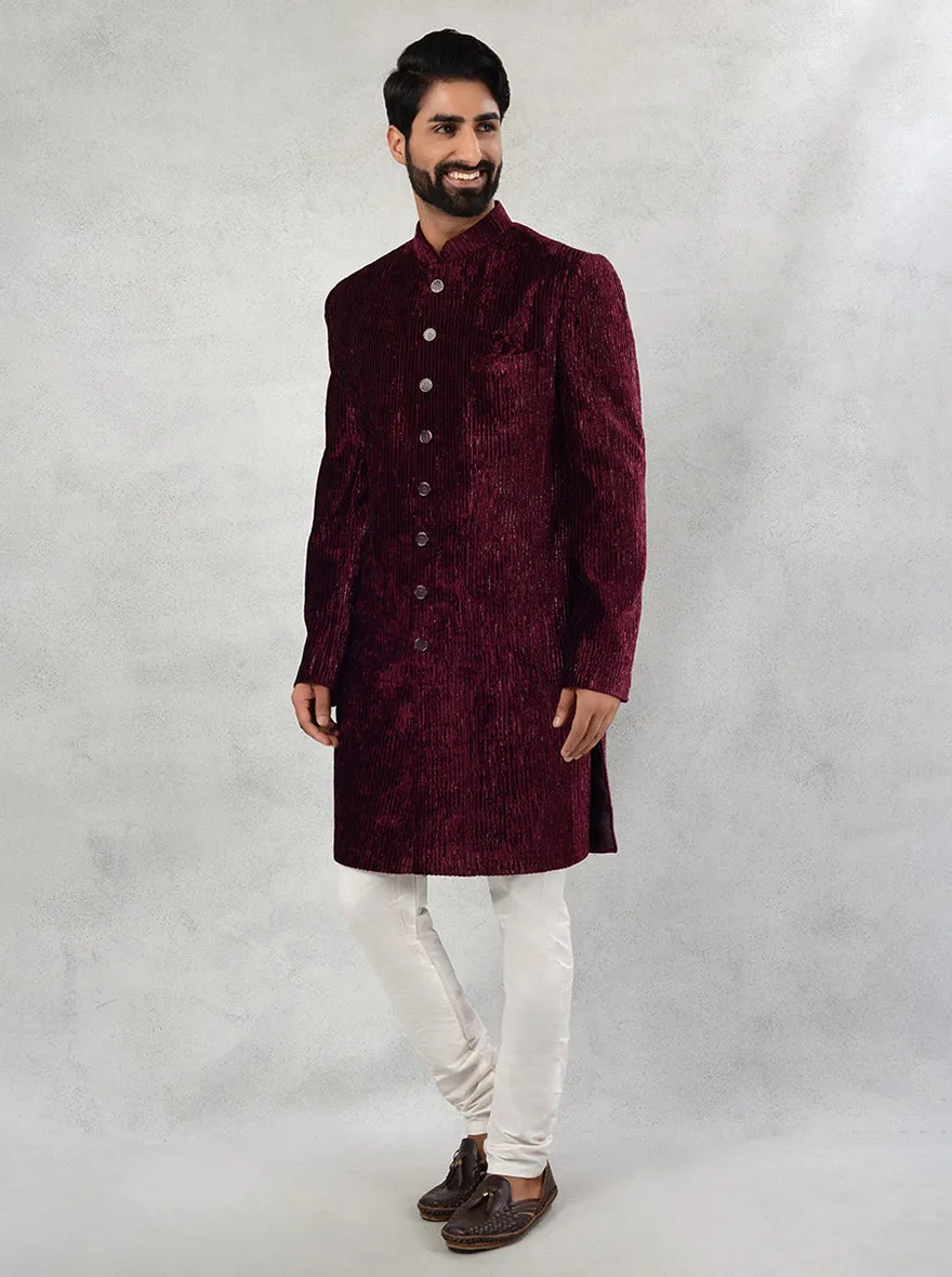 Maroon Indowestern | Azania