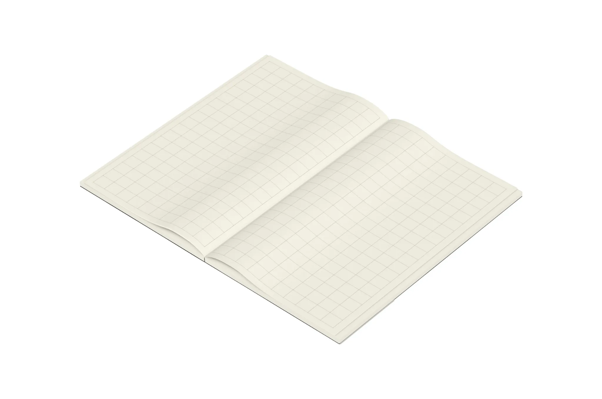 Masuya Monokaki - 85 x 140mm Cream Grid Notebook | 128 pages