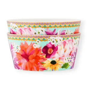 Maxwell & Williams Dahlia Daze Bowl 12cm Set of 2 Sky HV0348