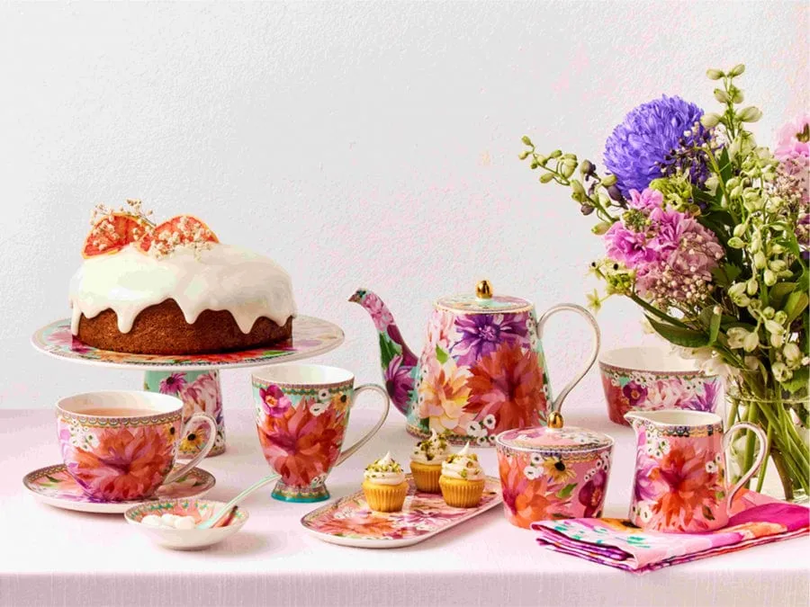 Maxwell & Williams Dahlia Daze Bowl 12cm Set of 2 Sky HV0348