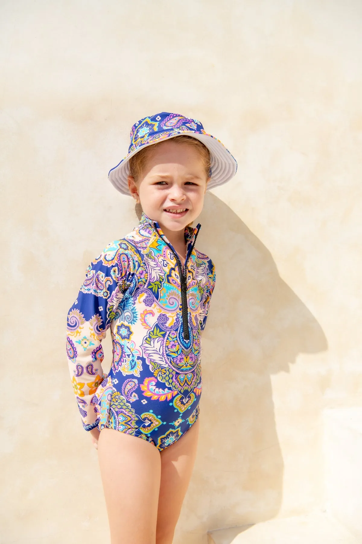 Mini Blake Surfsuit - Peacock Swirls