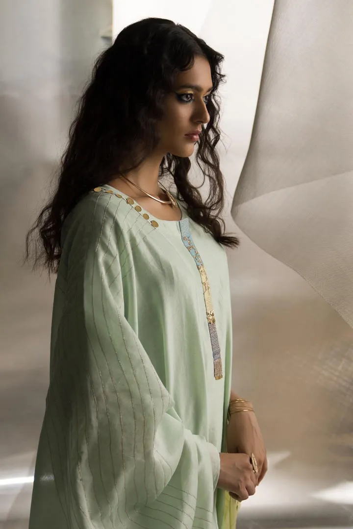 Mis'r Embroidered Flared Sleeve Kurta Set